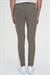 Slim Fit Yan Cepli Düz Esnek Casuel Vizon Pantolon P 1144