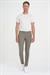 Slim Fit Yan Cepli Düz Esnek Casuel Vizon Pantolon P 1144