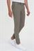 Slim Fit Yan Cepli Düz Esnek Casuel Vizon Pantolon P 1144