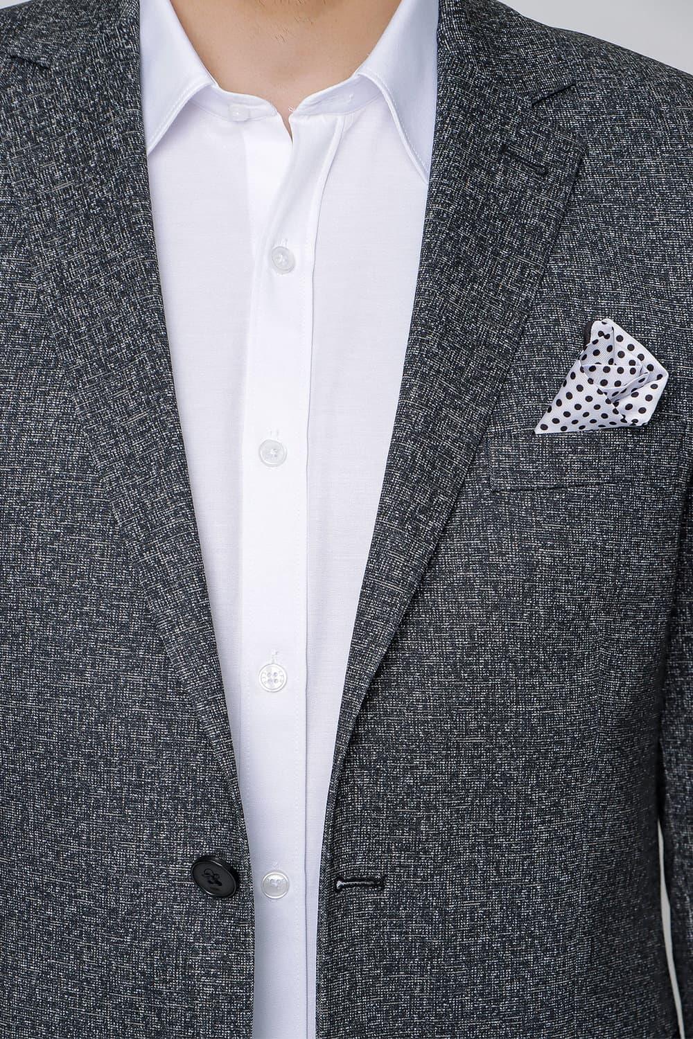 STK 013 Slim Fit Siyah Klasik Takım Elbise