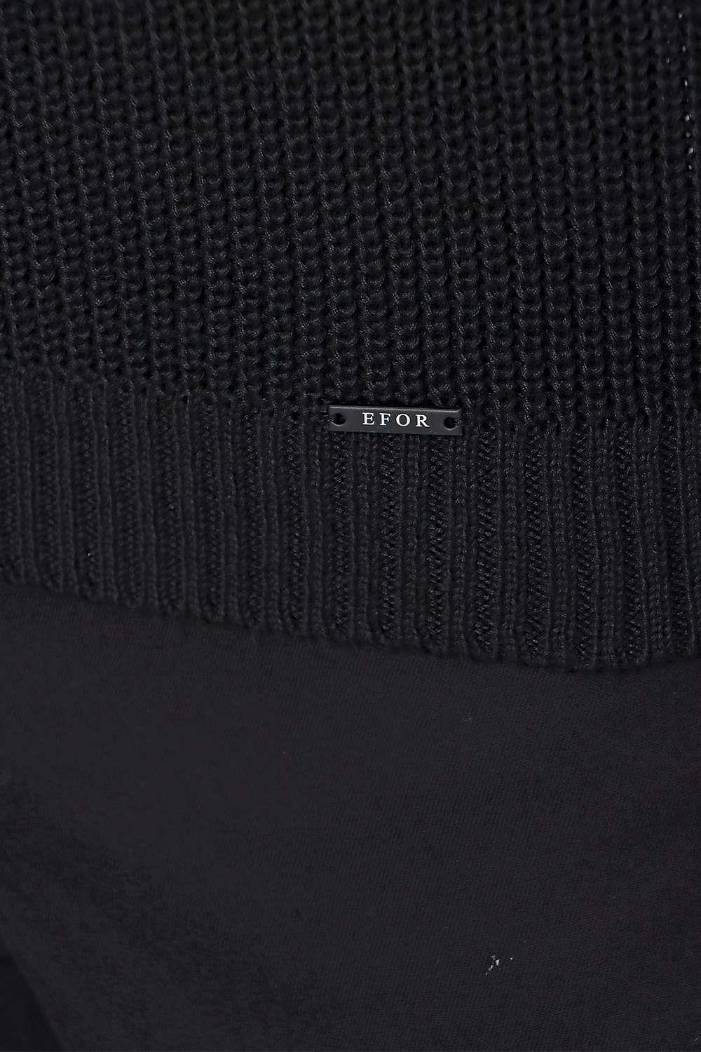 SÜVETER 01 Slim Fit Siyah Süveter Triko