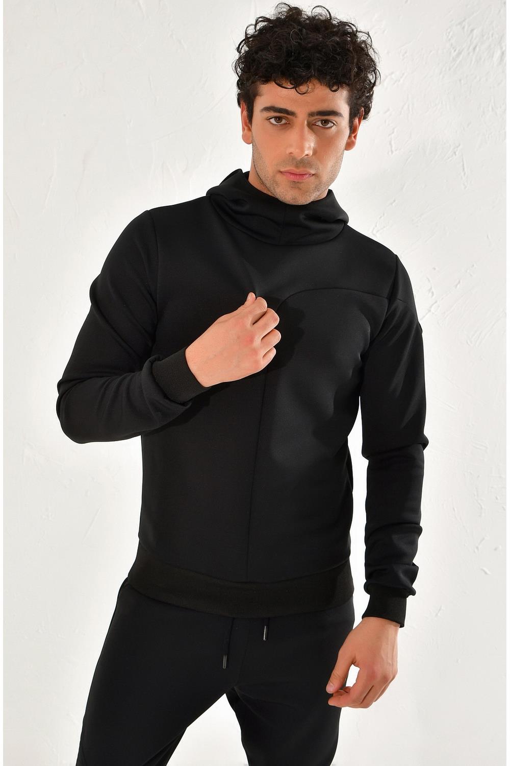 SWT 011 SWEA Slim Fit Siyah Spor 47 - Sweatshırt