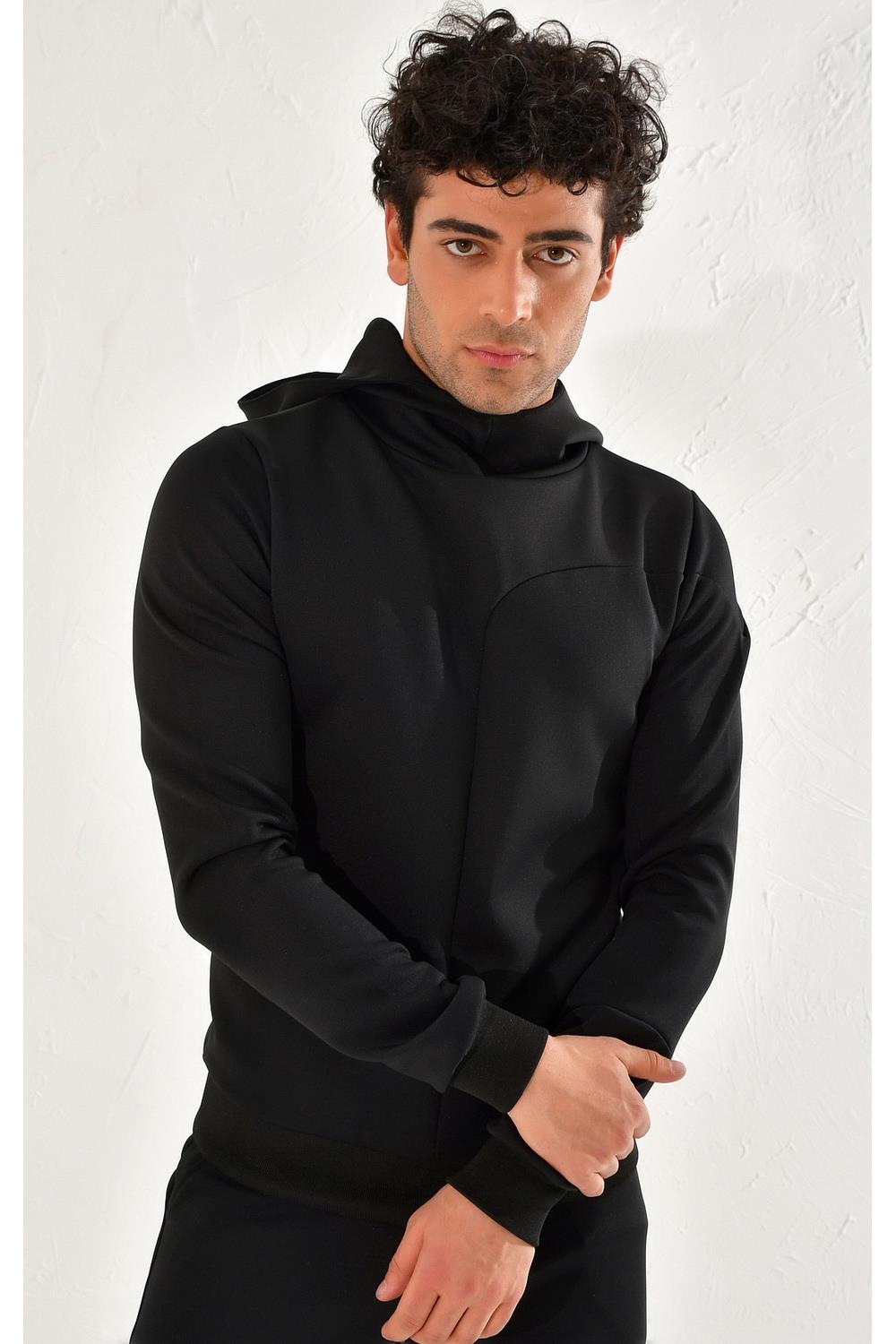 SWT 011 SWEA Slim Fit Siyah Spor 47 - Sweatshırt