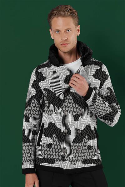 01 Slim Fit Siyah Spor Kaban