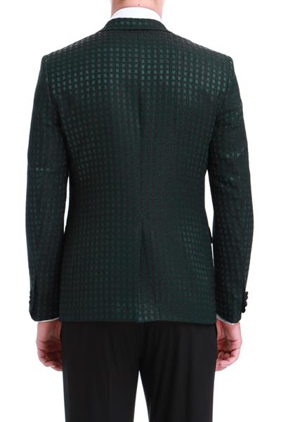 025 Slim Fit Yeşil Black Ceket