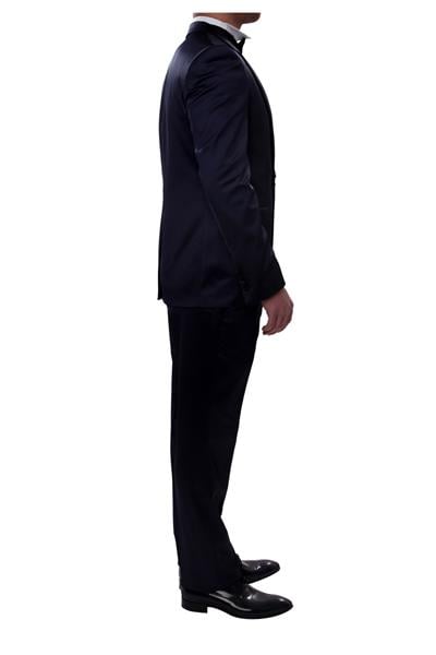 027 Slim Fit Lacivert Black Takım Elbise