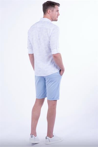 029 Slim Fit Mavi Bermuda
