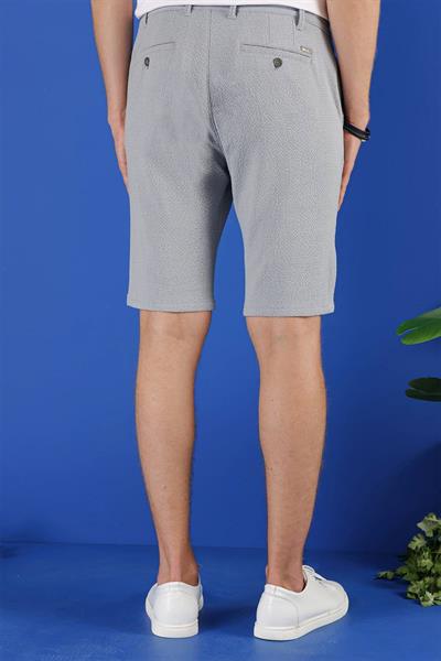 032 Slim Fit Gri Bermuda