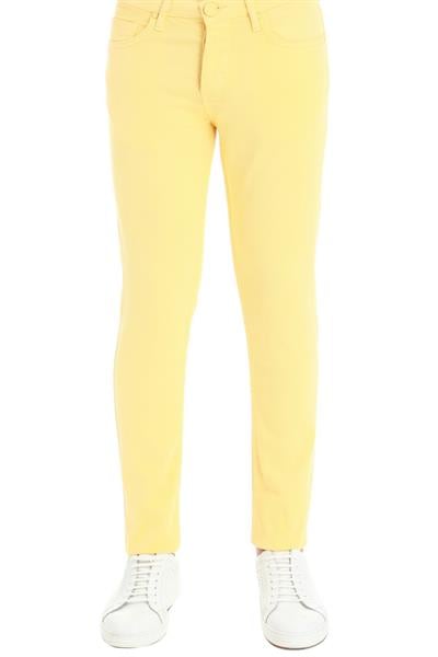 037 Slim Fit Sarı Jean Pantolon
