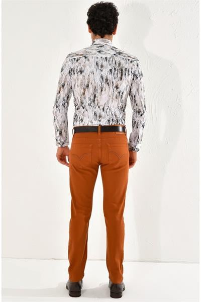 048 Slim Fit Tarçın Spor Pantolon
