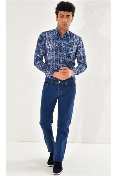 054 Slim Fit İndigo Jean Pantolon
