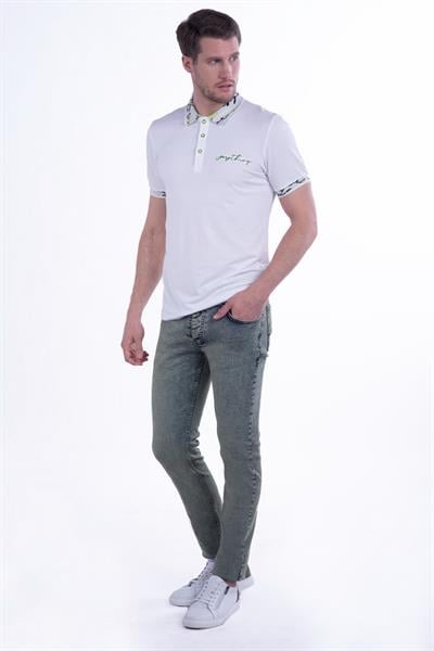 067 Slim Fit İndigo Spor Pantolon