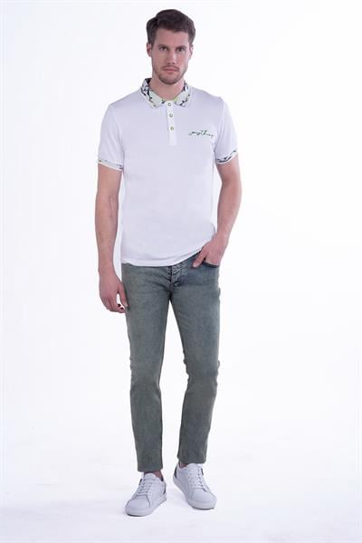 067 Slim Fit İndigo Spor Pantolon