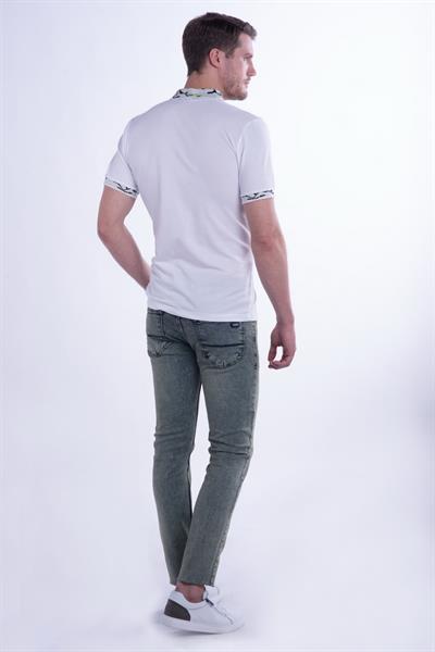 067 Slim Fit İndigo Spor Pantolon