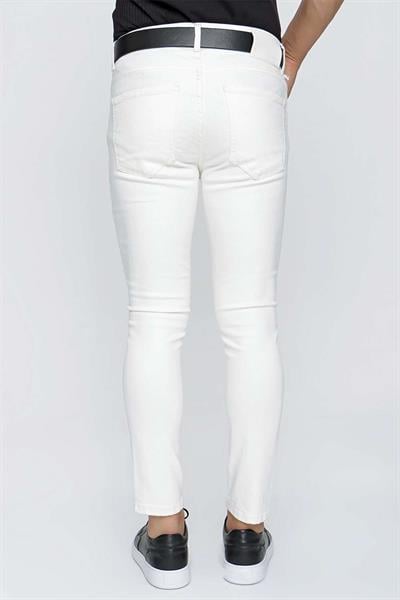 099 Beyaz Jean Pantolon