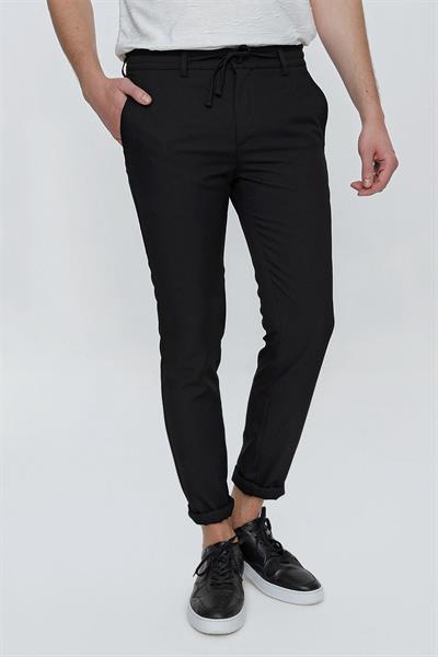 ATP 032 Slim Fit Siyah Spor Pantolon