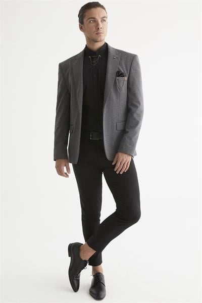 C 565 Slim Fit Siyah Klasik Ceket
