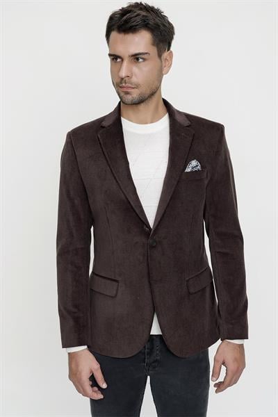 C 597 Slim Fit Kahve Spor Ceket