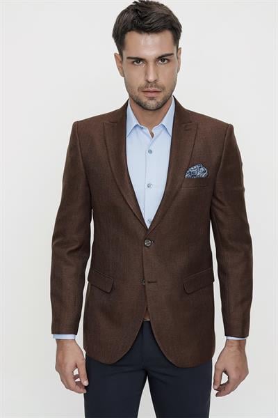 C 598 Slim Fit Tarçın Spor Ceket