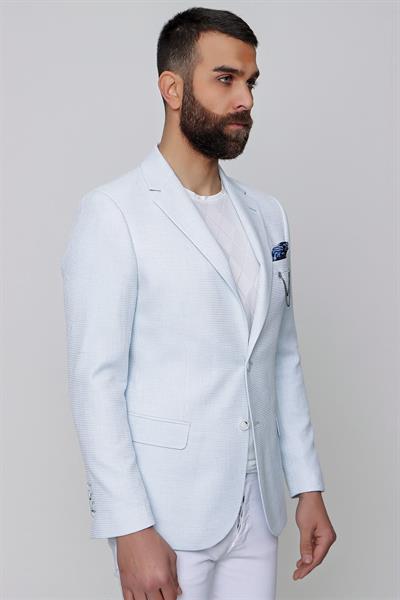 C 606 Slim Fit Mavi Spor Ceket