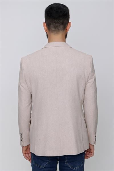C 613 Slim Fit Bej Spor Ceket