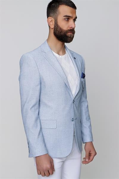 C 613 Slim Fit Mavi Spor Ceket