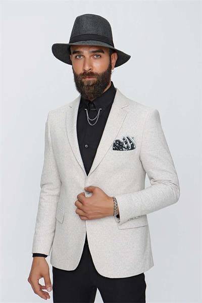 C 613 Slim Fit Taş Spor Ceket