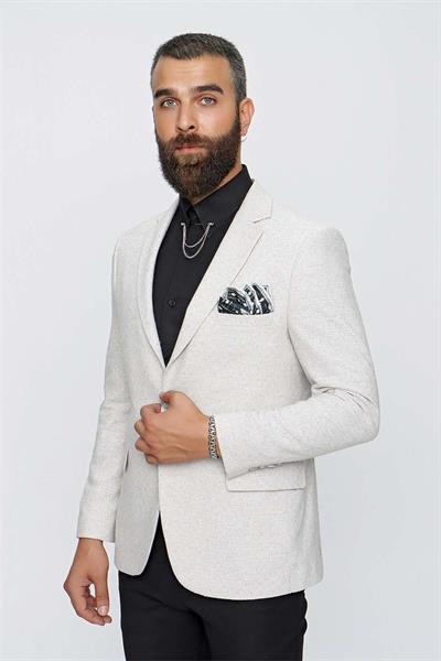 C 613 Slim Fit Taş Spor Ceket