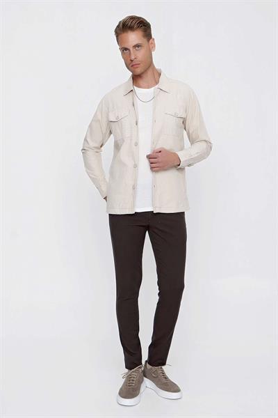 C 618 Slim Fit Taş Spor Ceket