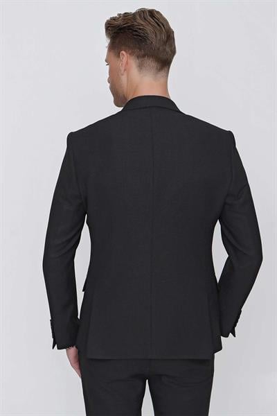 C 624 Slim Fit Siyah Spor Ceket