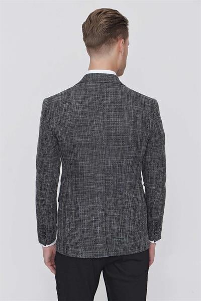C 628 Slim Fit Siyah Spor Ceket