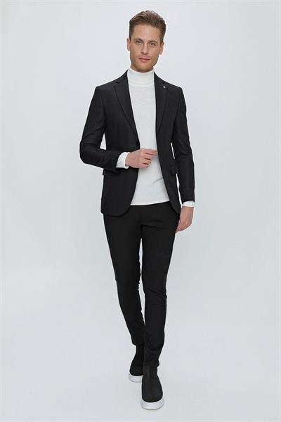 C 629 Slim Fit Siyah Spor Ceket