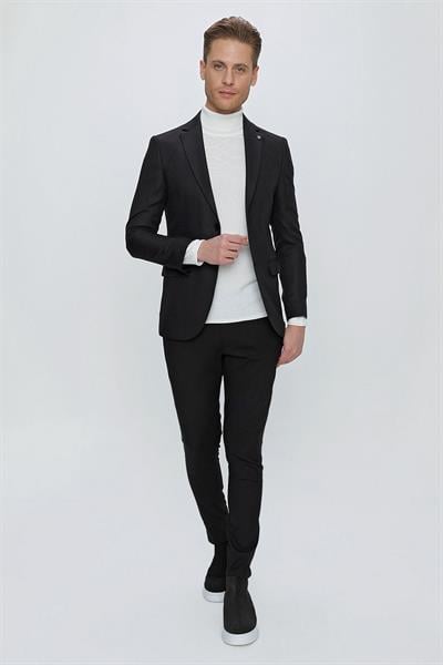 C 629 Slim Fit Siyah Spor Ceket