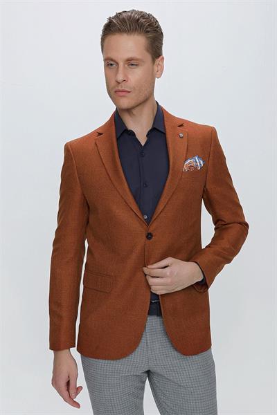 C 629 Slim Fit Taba Spor Ceket
