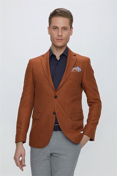 C 629 Slim Fit Taba Spor Ceket