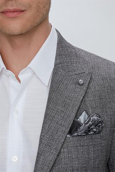 C 630 Slim Fit Gri Spor Ceket