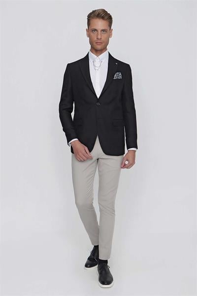 C 630 Slim Fit Siyah Spor Ceket