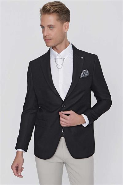 C 630 Slim Fit Siyah Spor Ceket