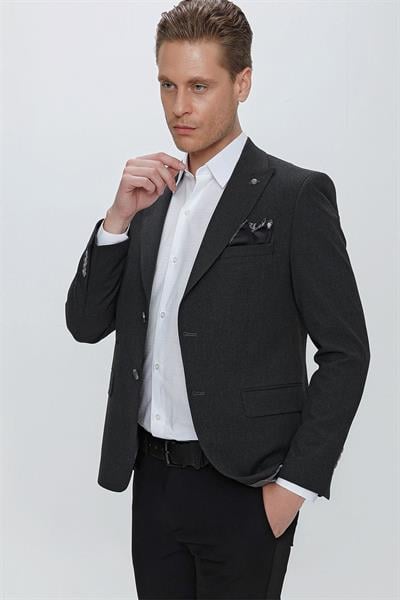 C 632 Slim Fit Antrasit Spor Ceket