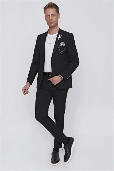 C 632 Slim Fit Siyah Spor Ceket