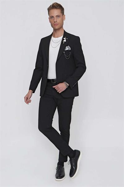 C 632 Slim Fit Siyah Spor Ceket