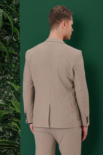 C 634 Slim Fit Bej Spor Ceket