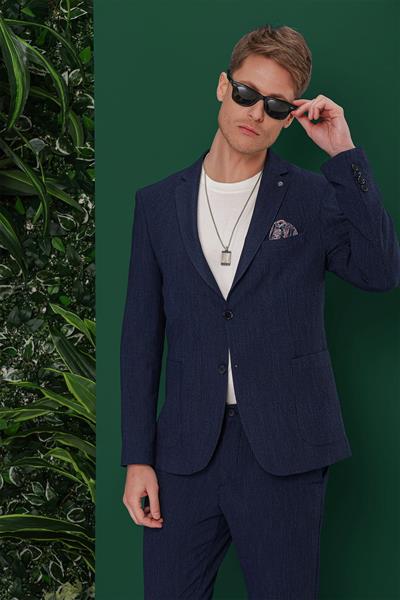 C 634 Slim Fit Lacivert Spor Ceket