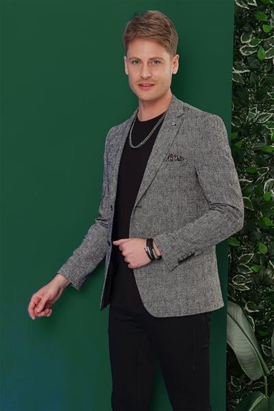 C 635 Slim Fit Siyah Spor Ceket