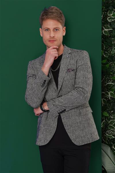 C 635 Slim Fit Siyah Spor Ceket