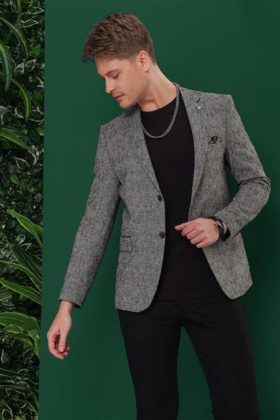C 635 Slim Fit Siyah Spor Ceket