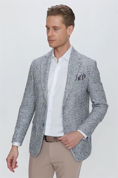 C 637 Slim Fit Lacivert Spor Ceket