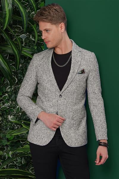 C 637 Slim Fit Siyah Spor Ceket
