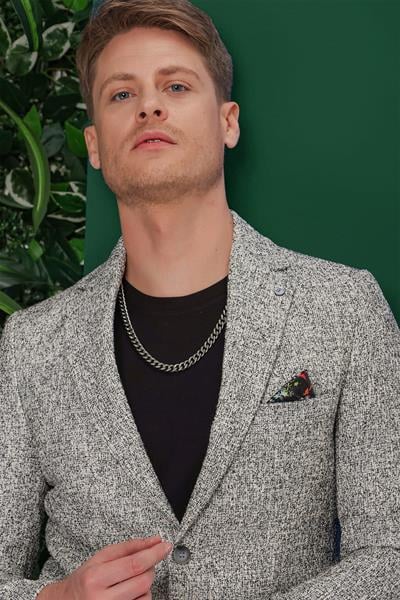 C 637 Slim Fit Siyah Spor Ceket