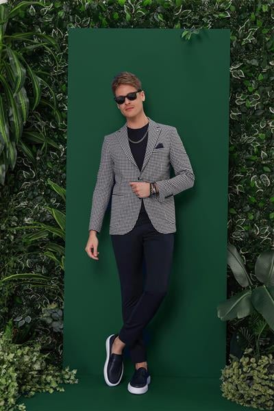 C 638 Slim Fit Lacivert Spor Ceket